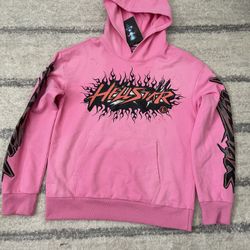 Hellstar Studios Brainwashed Hooded Sweatshirt Pink