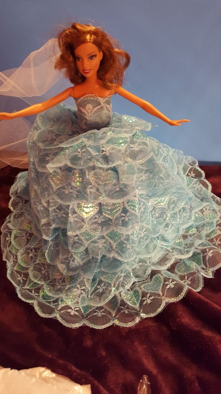 Barbie wedding dress and shoe # 71