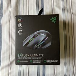 Razer Basilisk Ultimate (20K DPI) – Wireless Gaming Mouse + Charging Dock (Like New)
