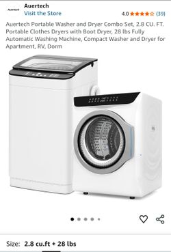 Portable washer/dryer combo set