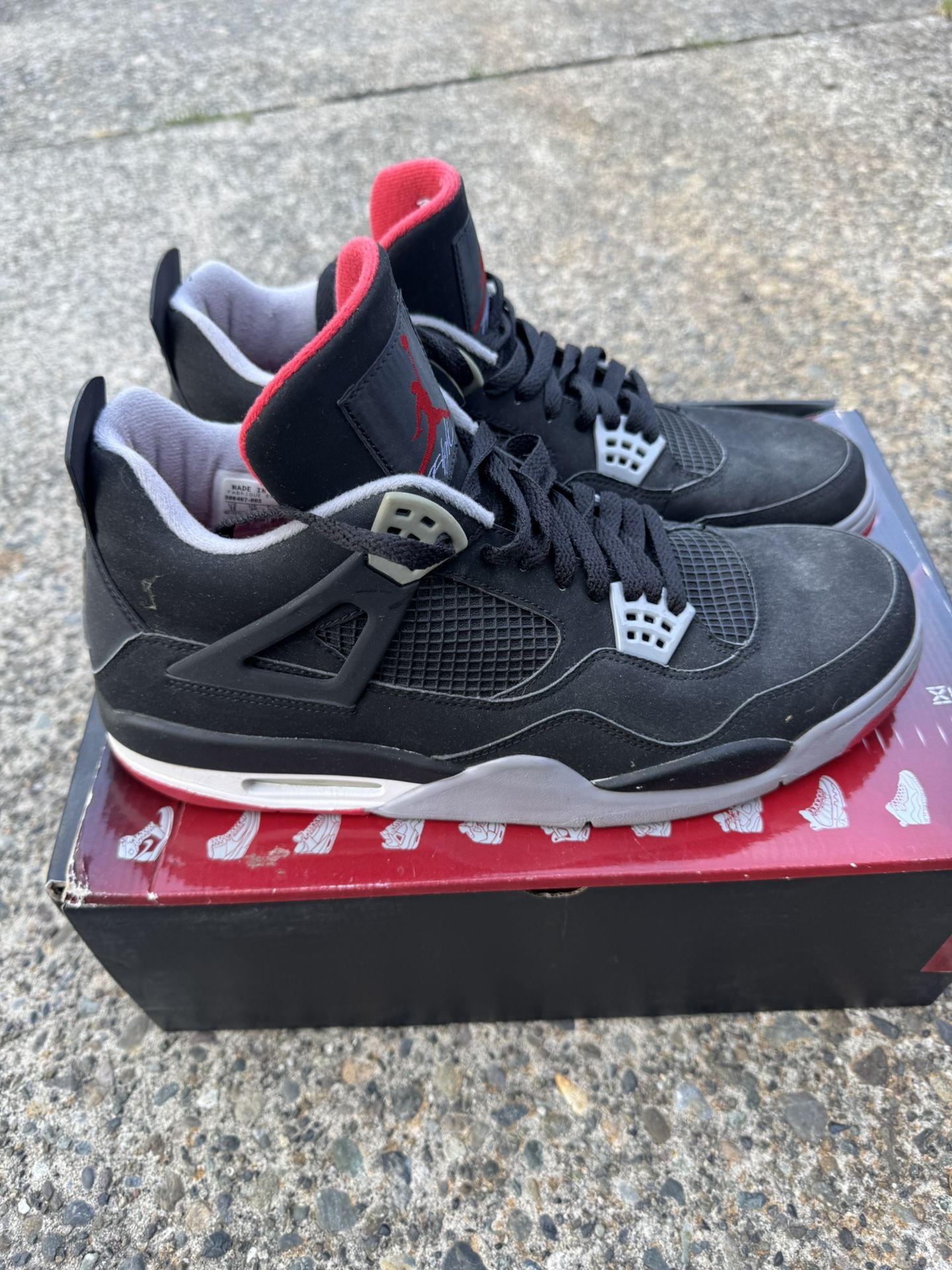 Jordon 4 Bred Retro Size13 Firm $300