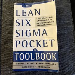 Lean Six Sigma Pocket Toolbook