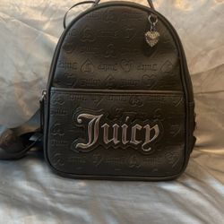 Black Juicy Couture mini backpack