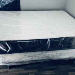 Queen Size 11”Thick with Box Spring Delivery 🚚 Available 