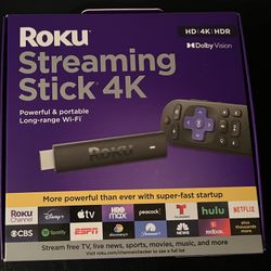 Roku Streaming Stick 4K HDR Dolby Vision Streaming Device (3820R2)