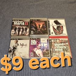 Playstation 3 Ps3 Games $9 Each 