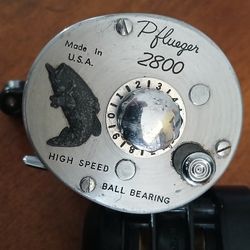 Vintage Free Spool Fishing Reel 