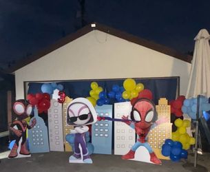 Spidey and His Amazing Friends Party Backdrop Set