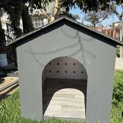 Dog House With Solar Powered Fans 