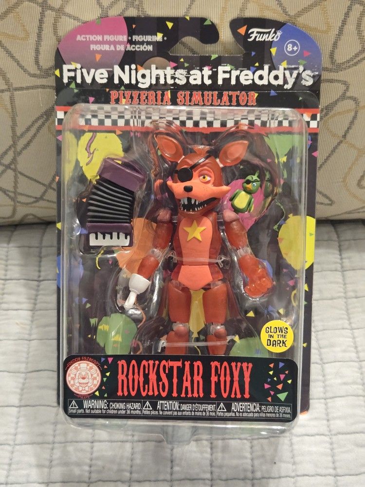 FNAF Foxy Rockstar Pizzeria Simulator VAULTED GITD Poseable Collectible Funko