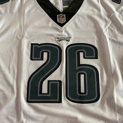 White Philadelphia Eagles Saquan Barkley Or Kelley Green
