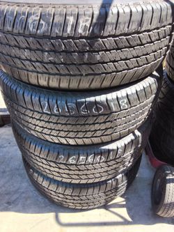 Set 4 used Tires 265 60 18  Bridgestone