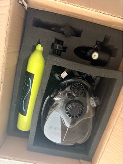 Mask and tank for driving