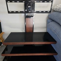 Media Console With Open Shelves - TV Stand