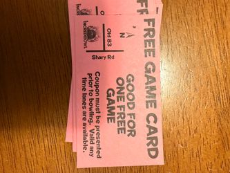 INCREDIBOWL Bowling Game Cards