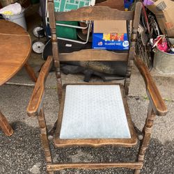Antique Wooden Folding Chair