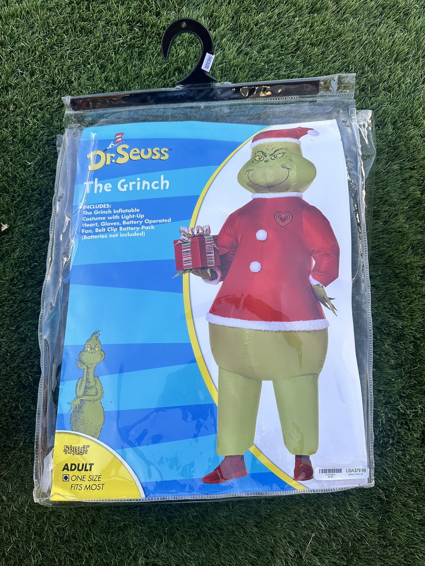 The Grinch Inflatable Adult Costume ( New Condition)