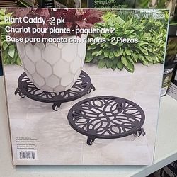 Heavy Duty Plant Pot Caddy 2pack