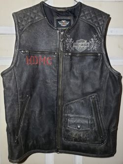Harley Davidson Leather vest Size L