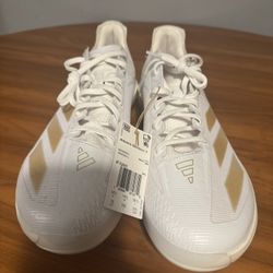 Adidas Adizero Electric + TPU Baseball Cleats Mens Size 15 White Gold IF3265 NEW