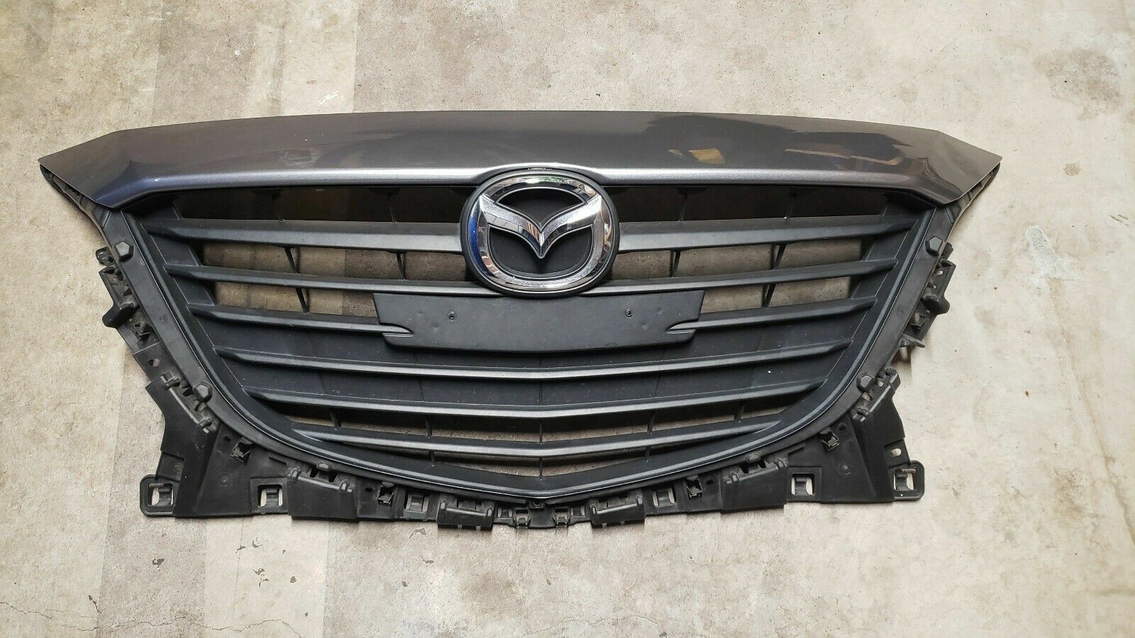 OEM Grille For Mazda 3 Silver Good Condition 2014-2016