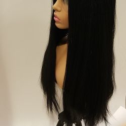 Lace Front Wig Black Staight BRAND NEW