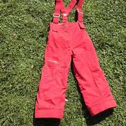 Obermeyer Youth I Grow Snow Bibs Winter Ski Snowboard Overalls Red Size 5