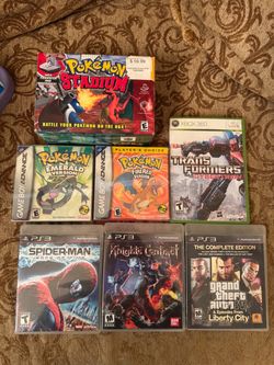 Video Games (Pokemon, Nintendo, PS3, Xbox 360)