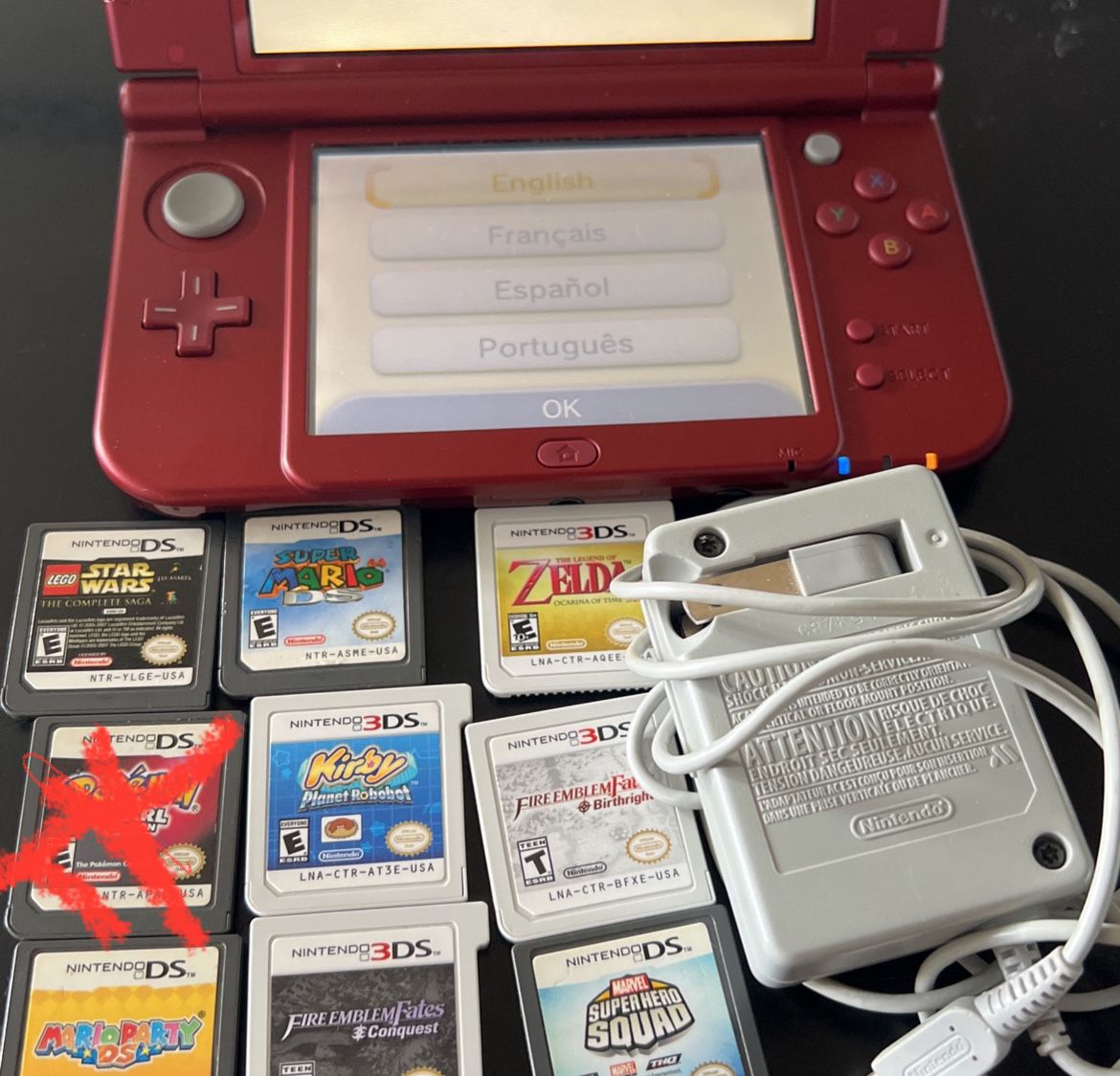 2019 Version The New Nintendo 3DS XL With Case, Charger, 8 Games, Stylus, Big WiiU Case Included