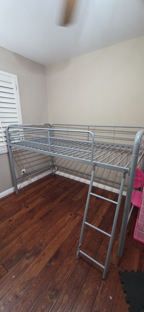 Kids Twin Metal Loft Bed