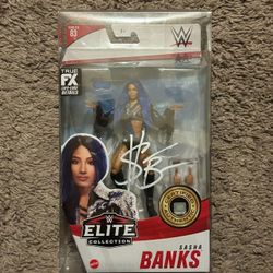 WWE SASHA BANKS ELITE 83 SIGNED Mercedes mone