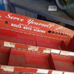 Vintage Hardware Display 