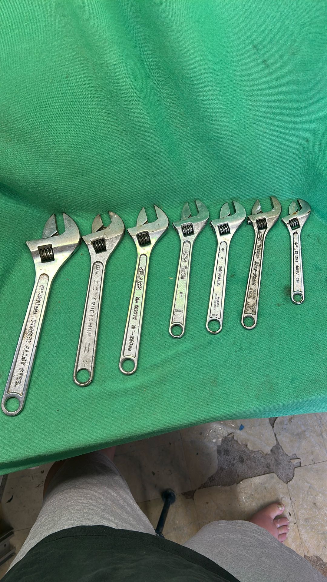 Adjustable Tool Wrenches- 7 Count