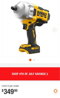 DEWALT 20V 1/2 in. High Torque Impact Wrench (Tool Only)