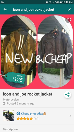 Motorcycle Jacket leather/ mesh