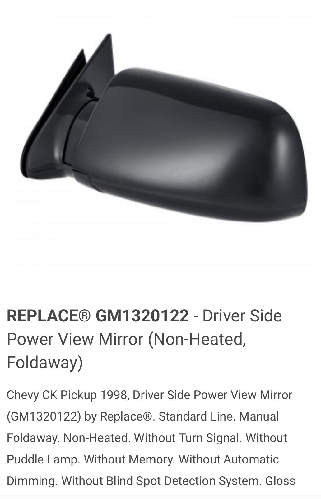 OEM 1998 Chevy SILVERADO Mirrors