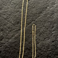 10kt solid real gold Tri-Color Velentino link set