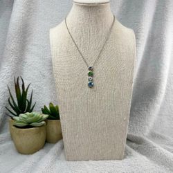 Cookie Lee Silver and Crystal Necklace 