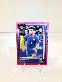 Désiré Doué Donruss Optic Road to FIFA World Cup Card