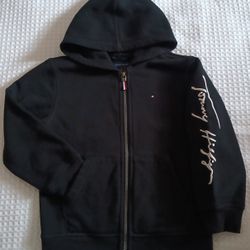 Full-Zip Black Hoodie Kids Size 6 $10