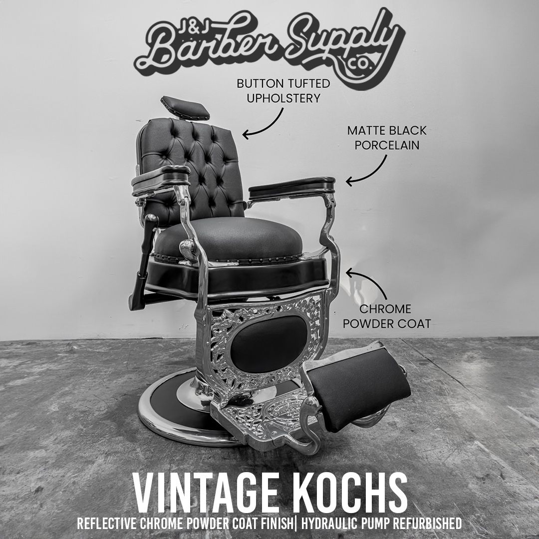 Vintage Theo A Kochs Barber Chair