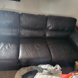Leather Couch 