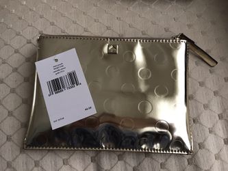 Kate Spade Cosmetic Pouch Camellia Street- Gold