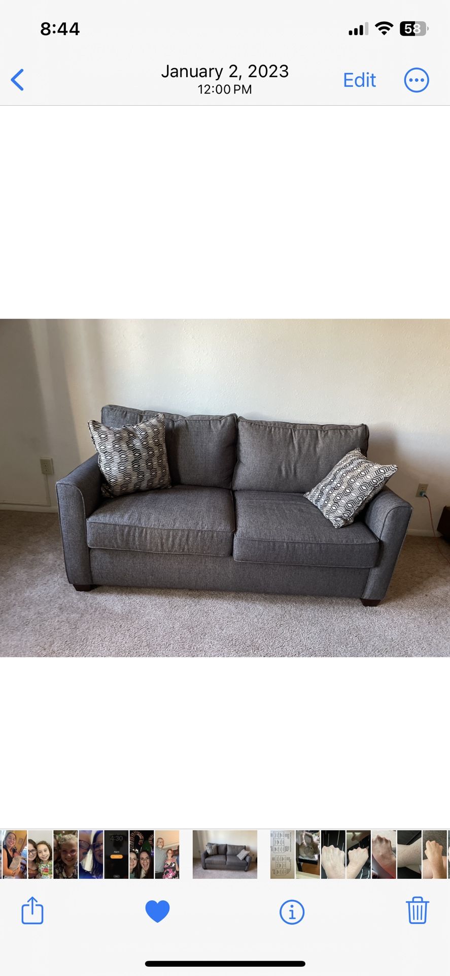 Couch With Memory Top Mattress Bed