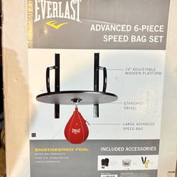 Everlast Advanced 6-Piece Speed Bag Set - New/Never opened 