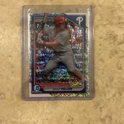 2024 Aidan Miller 1st Bowman Chrome Speckle Refractor 121/299