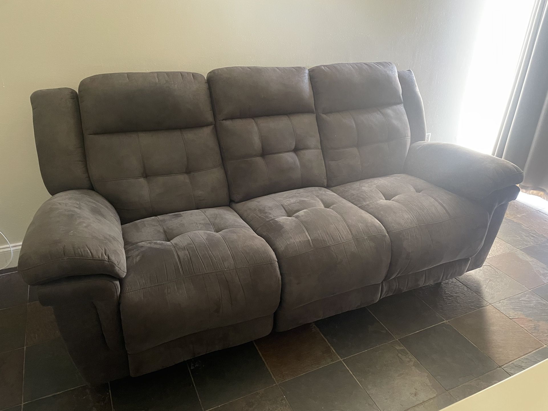 Couch And Love seat Recliner  FREE
