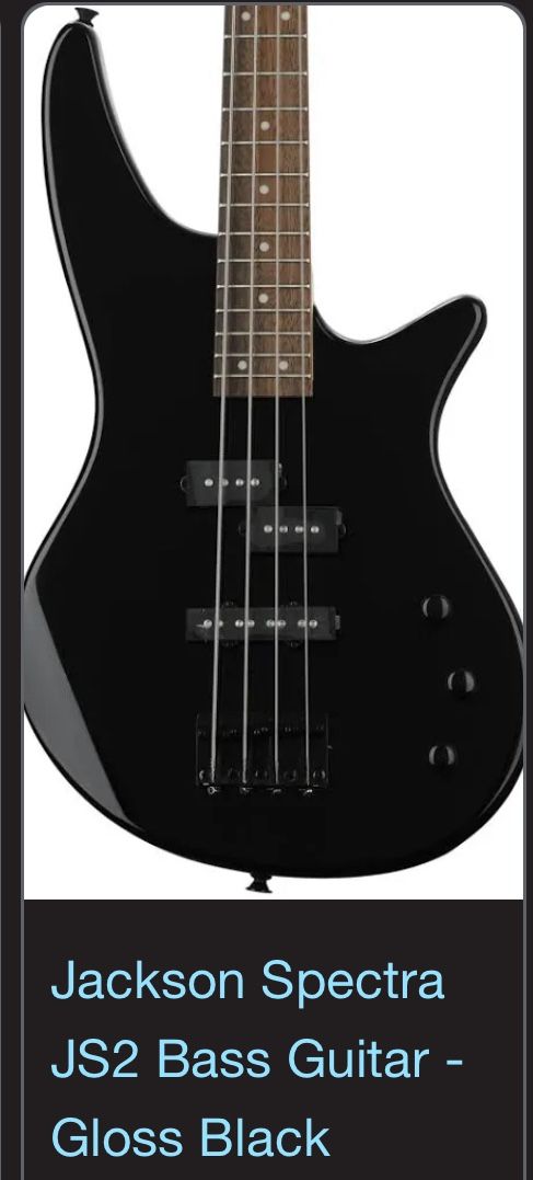 Black Jackson Spectra JS2 Bass Guitar
