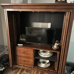Beautiful Cherry Wood Armoire