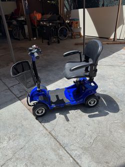 Scooter mobility blue